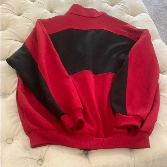 Adidas Red and Black Zip-Up Jacket - Picture 3 of 3